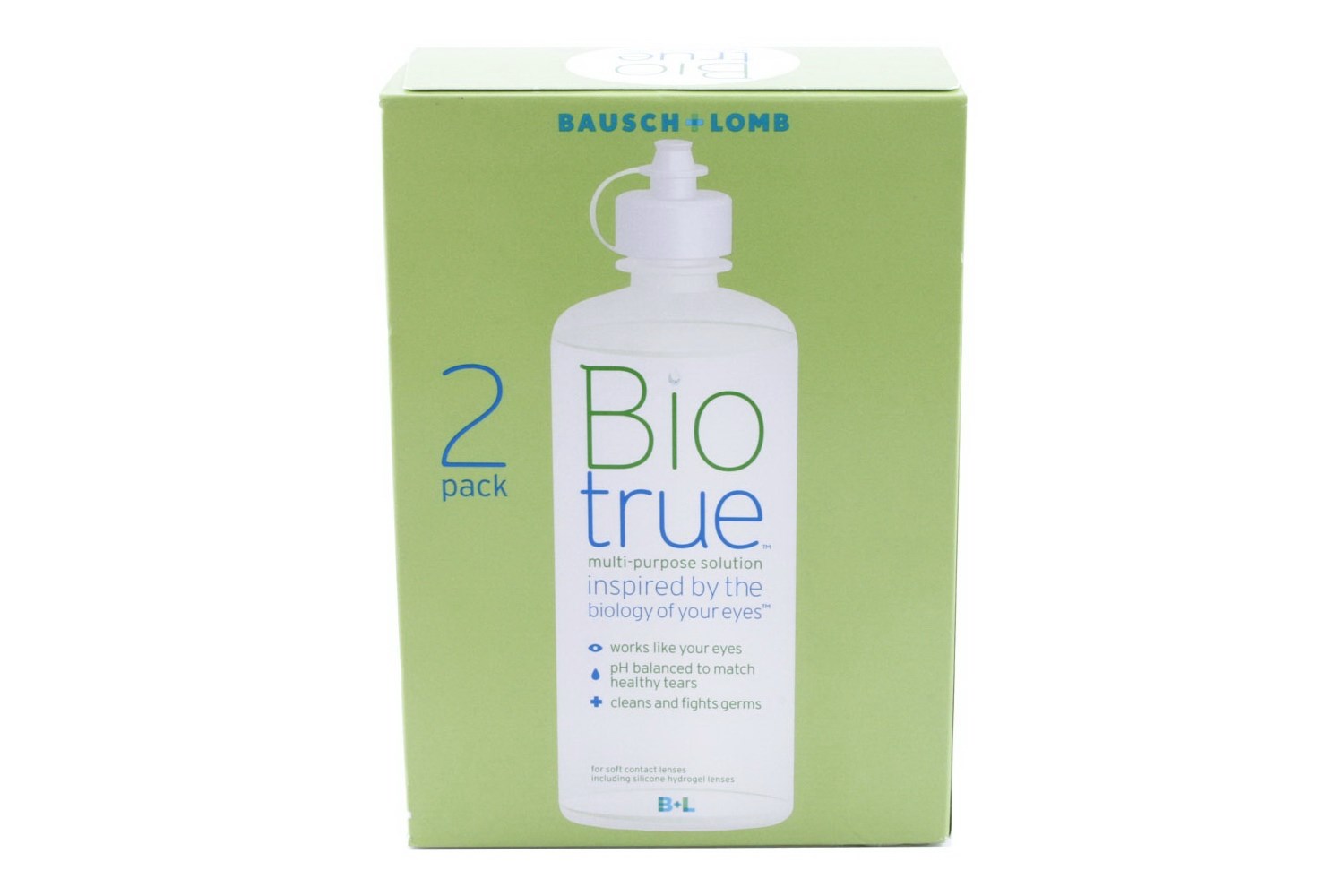 Biotrue Multi-Purpose Contacts Solution - Twin Pack