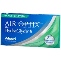 AIR OPTIX plus HYDRAGLYDE for Astigmatism contacts