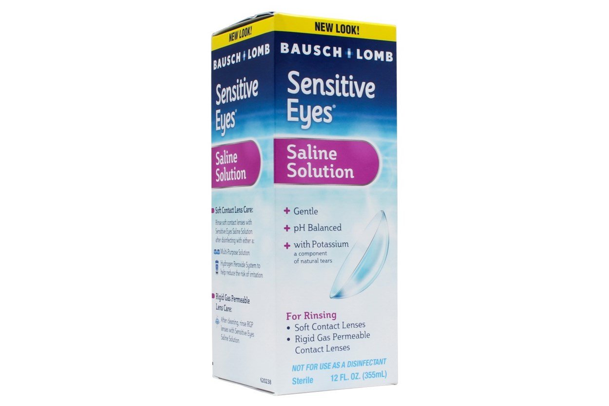 Bausch and Lomb Sensitive Eyes Plus Saline Contact Lens Solution (12 fl. oz.) SolutionsCleaners