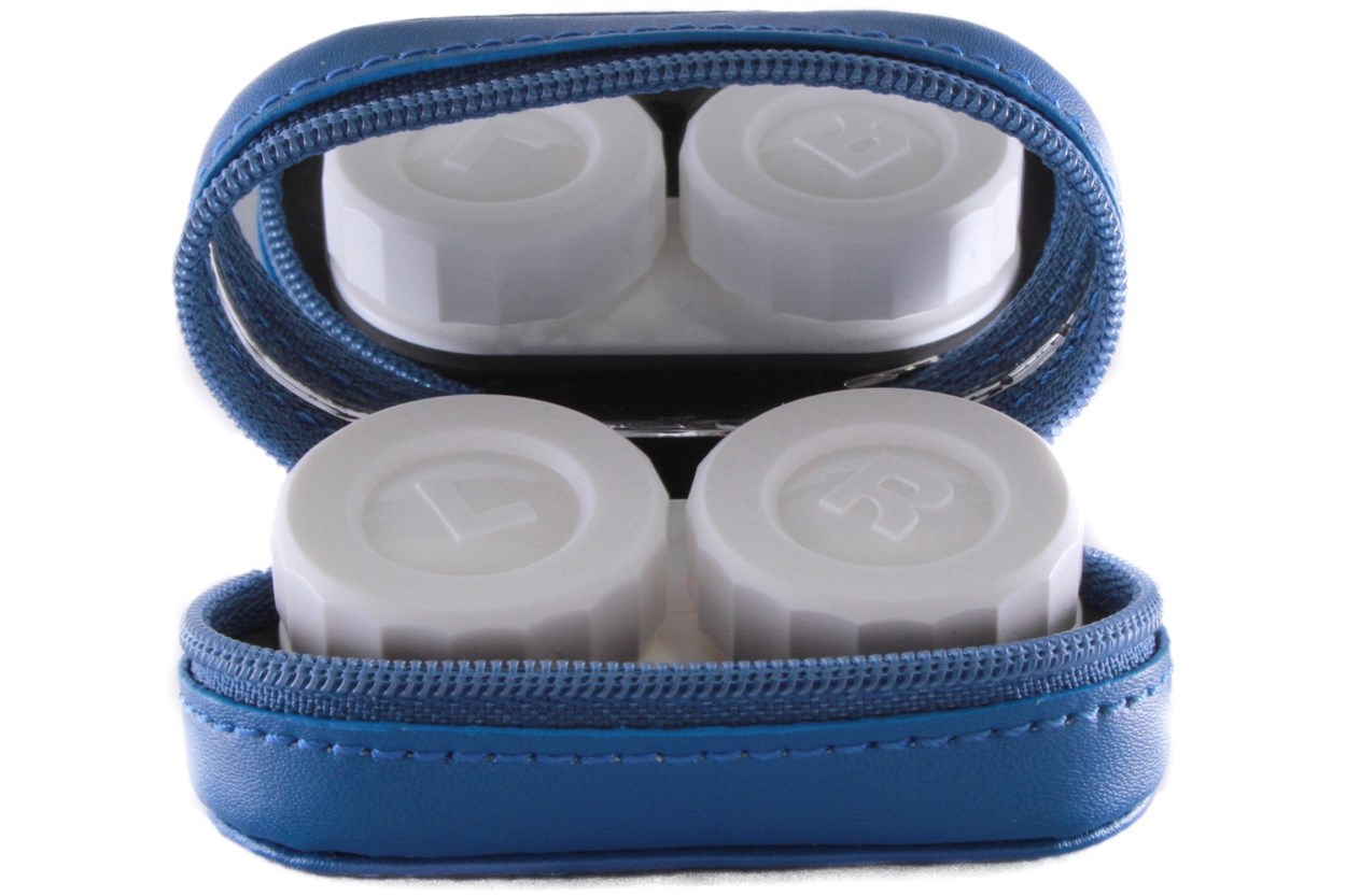 Amcon Leather Contact Lens Cases Cases - Blue