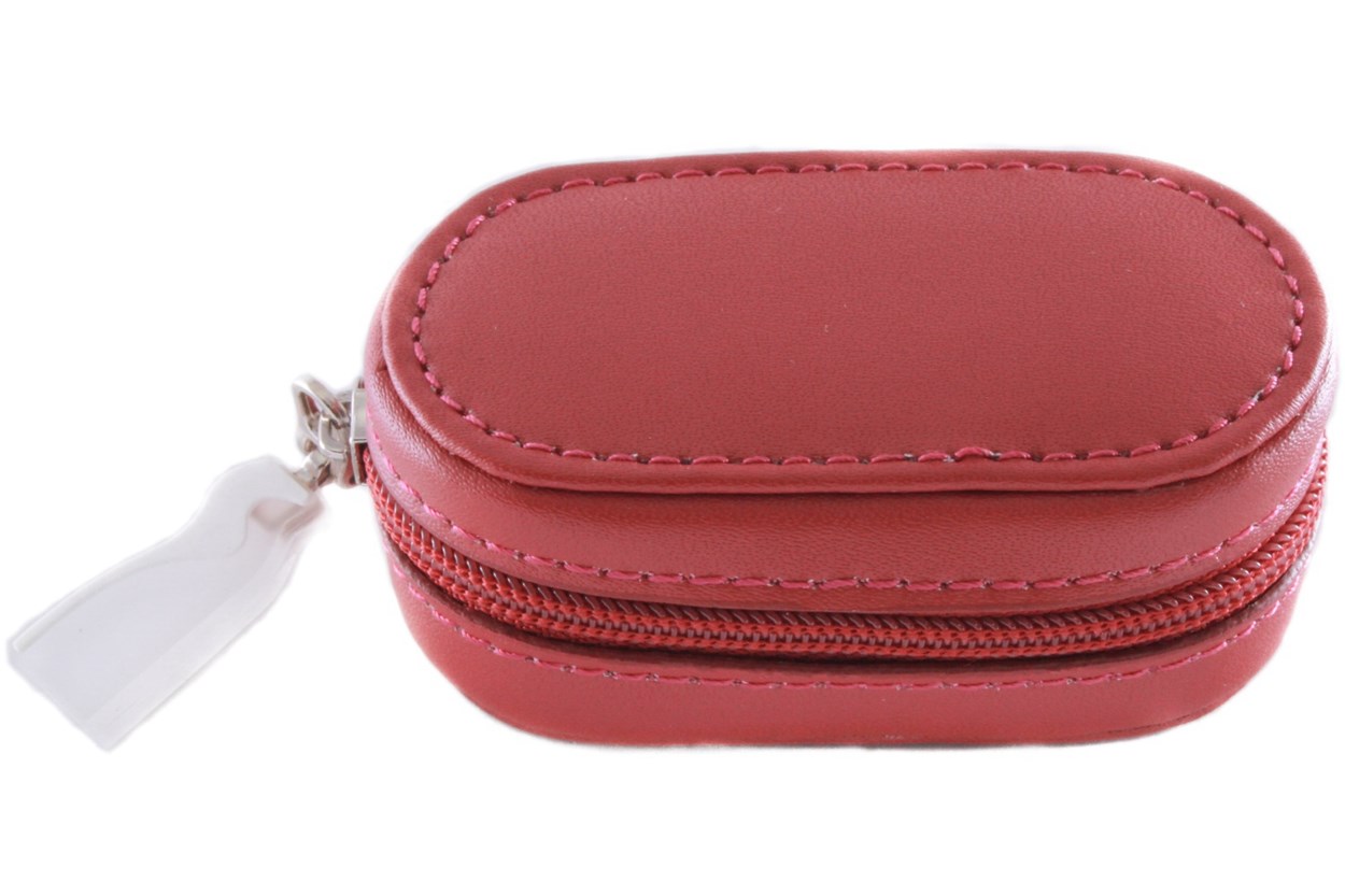 Amcon Leather Contact Lens Cases Cases - Red