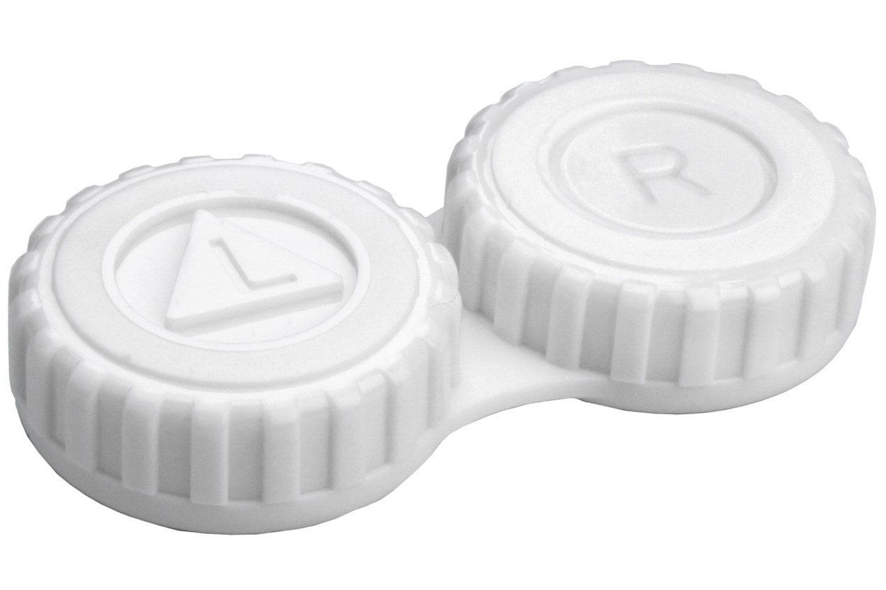 General Screw-Top Contact Lens Case Cases - White