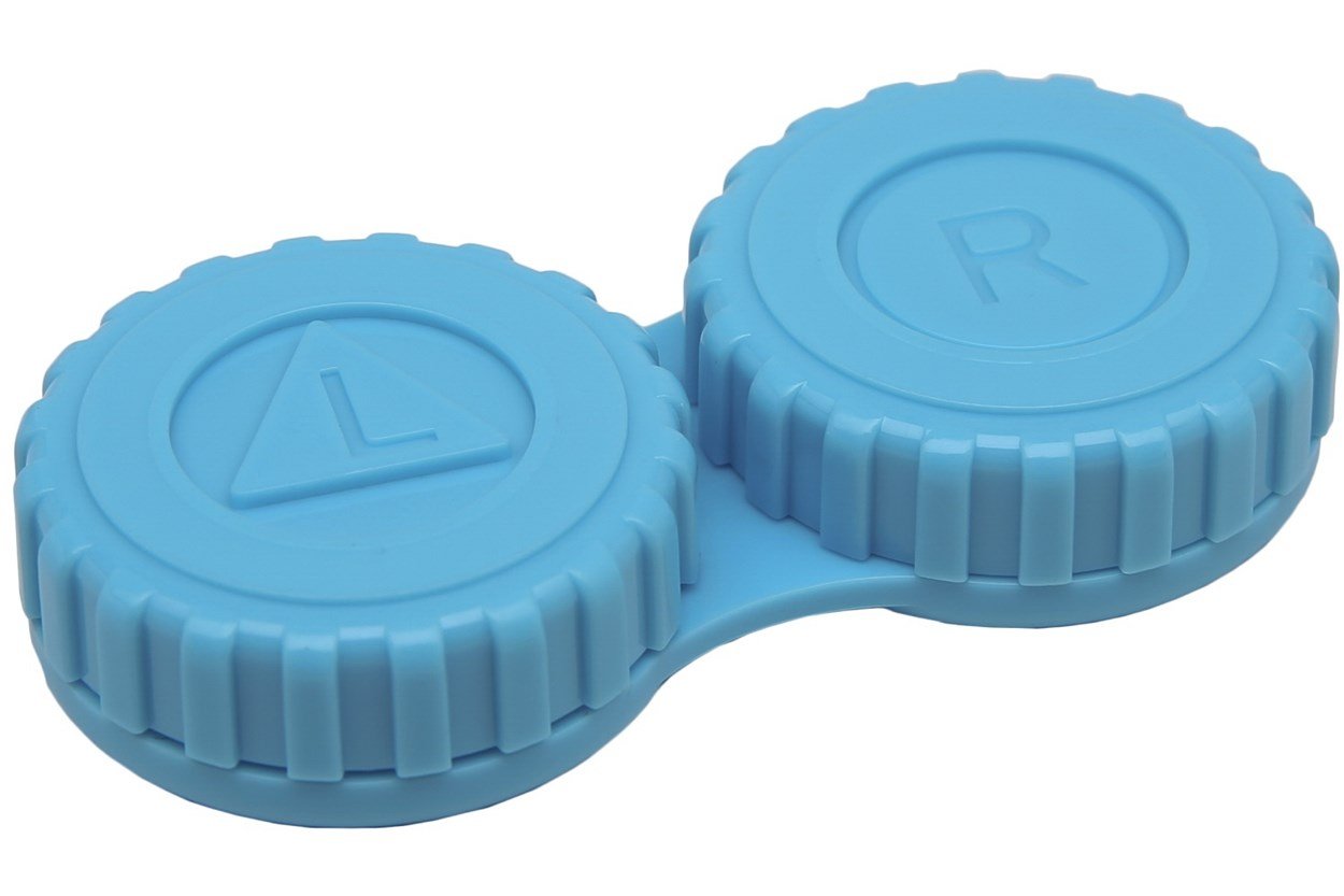 General Screw-Top Contact Lens Case Cases - Blue