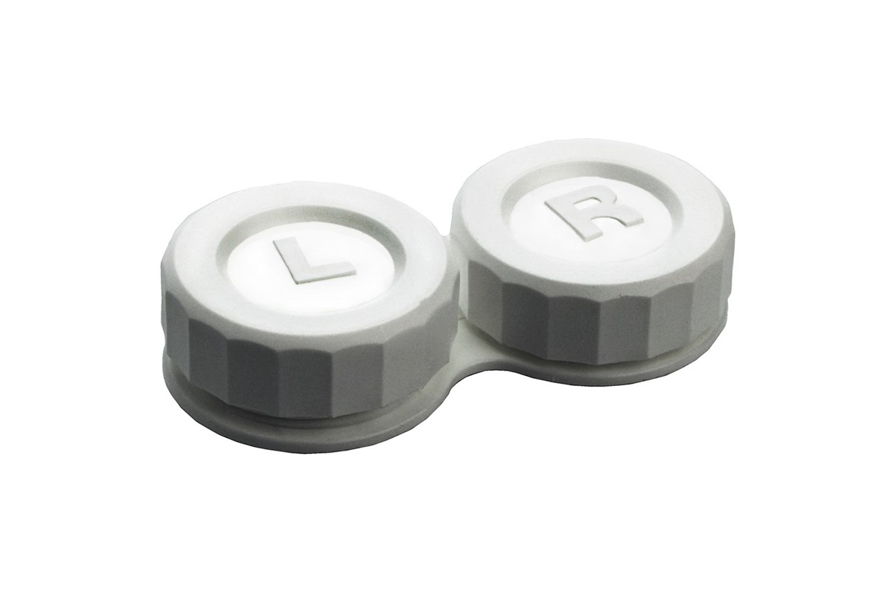 General Boilable Screw-Top Contact Lens Case Cases - White