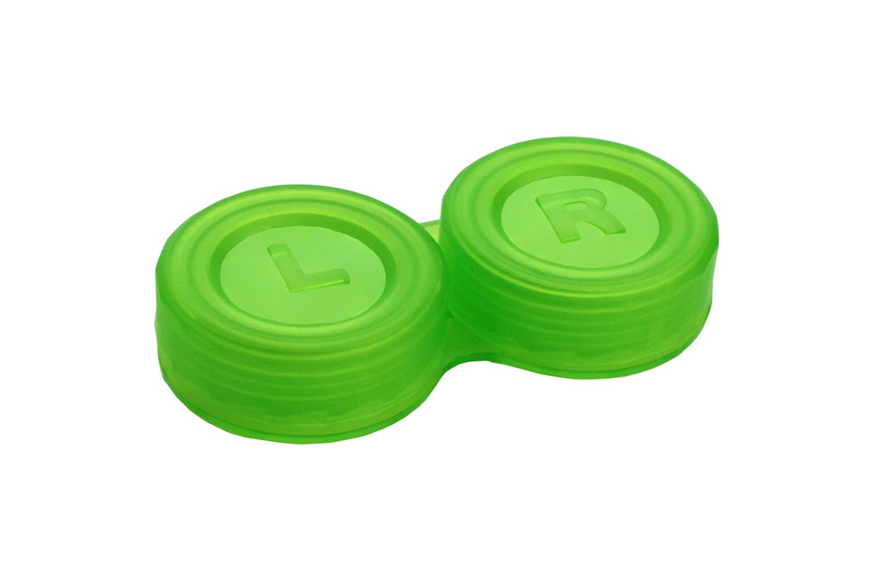 General Boilable Screw-Top Contact Lens Case Cases - Green