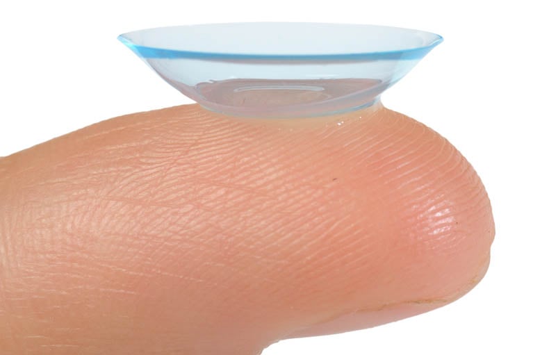 contact lens side view